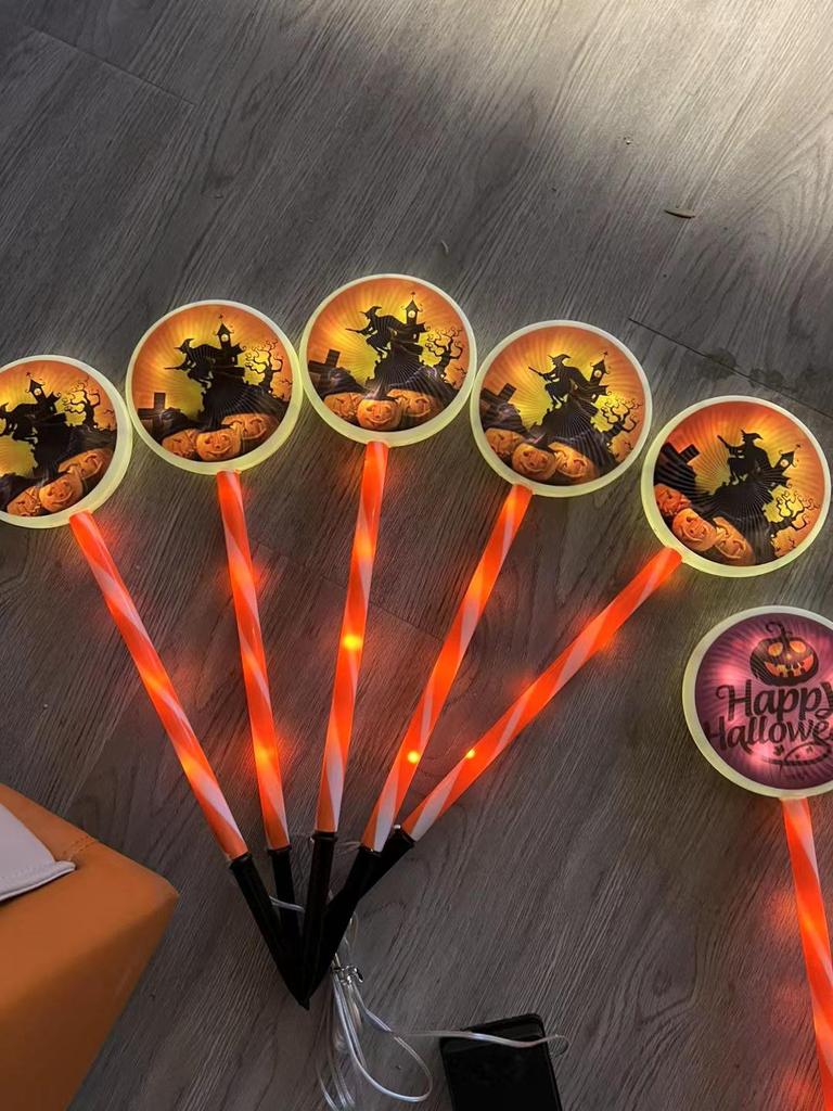 Solar LED Halloween Pumpkin & Skull Lawn Light