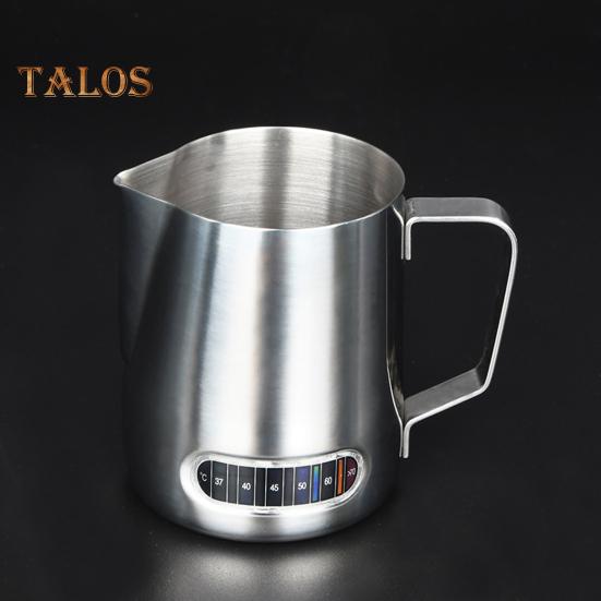 Latte Art Cup, Temperatursensor, verformungssicher, praktisch, langlebig, robust, ergonomisch, Latte Art Cup für die Bar