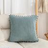 with Pom-pom Pillowcase Corduroy Sofa Pillow Cover Durable Cushion Cover  Car