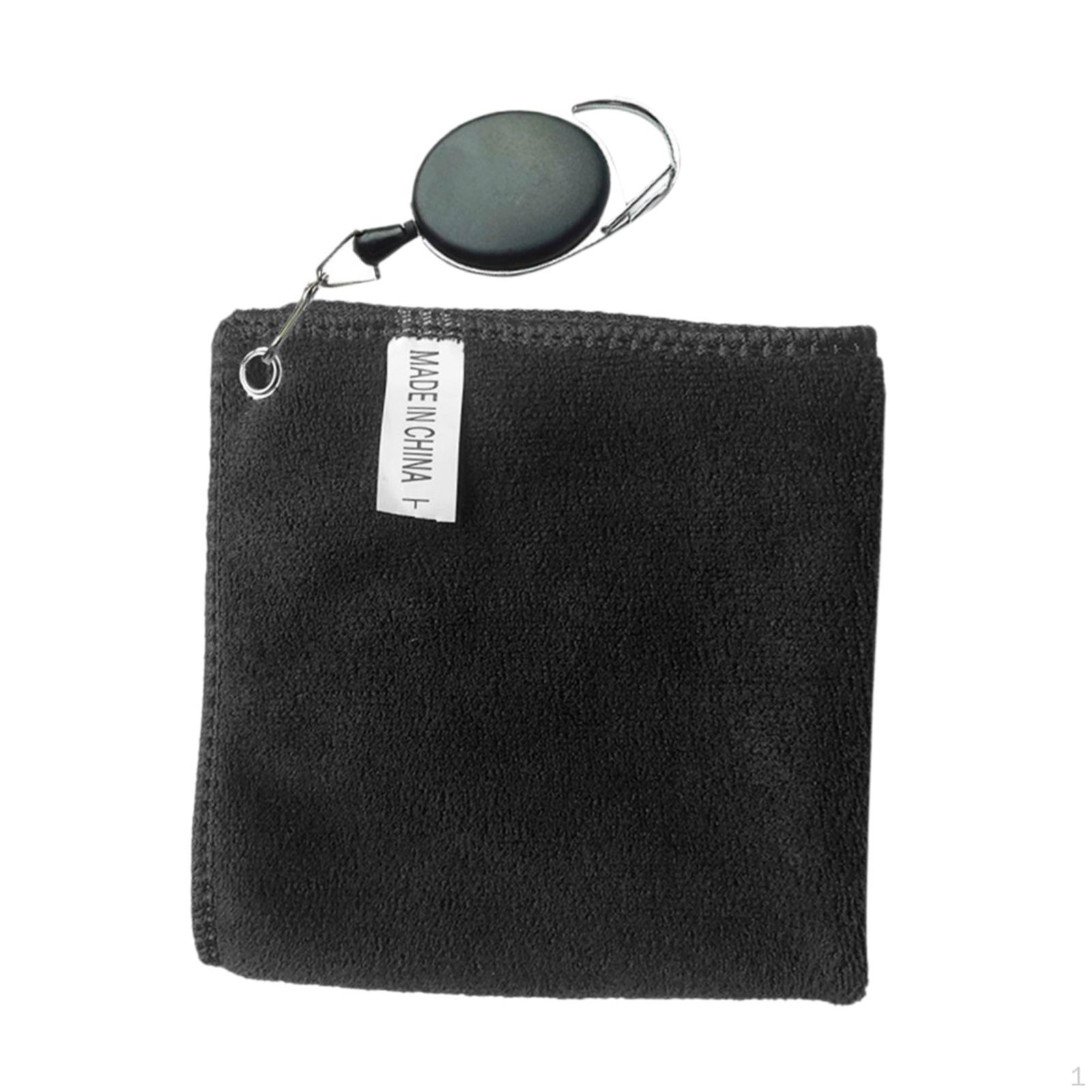 

Golf Ball Towel Cleaning 11.81x11.81inch Portable Cleaner Pocket сірий