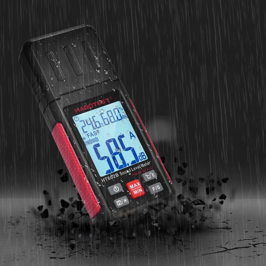 Decibelmetersound Metersound Noise Meter Quick Temp Humidity Measurement
