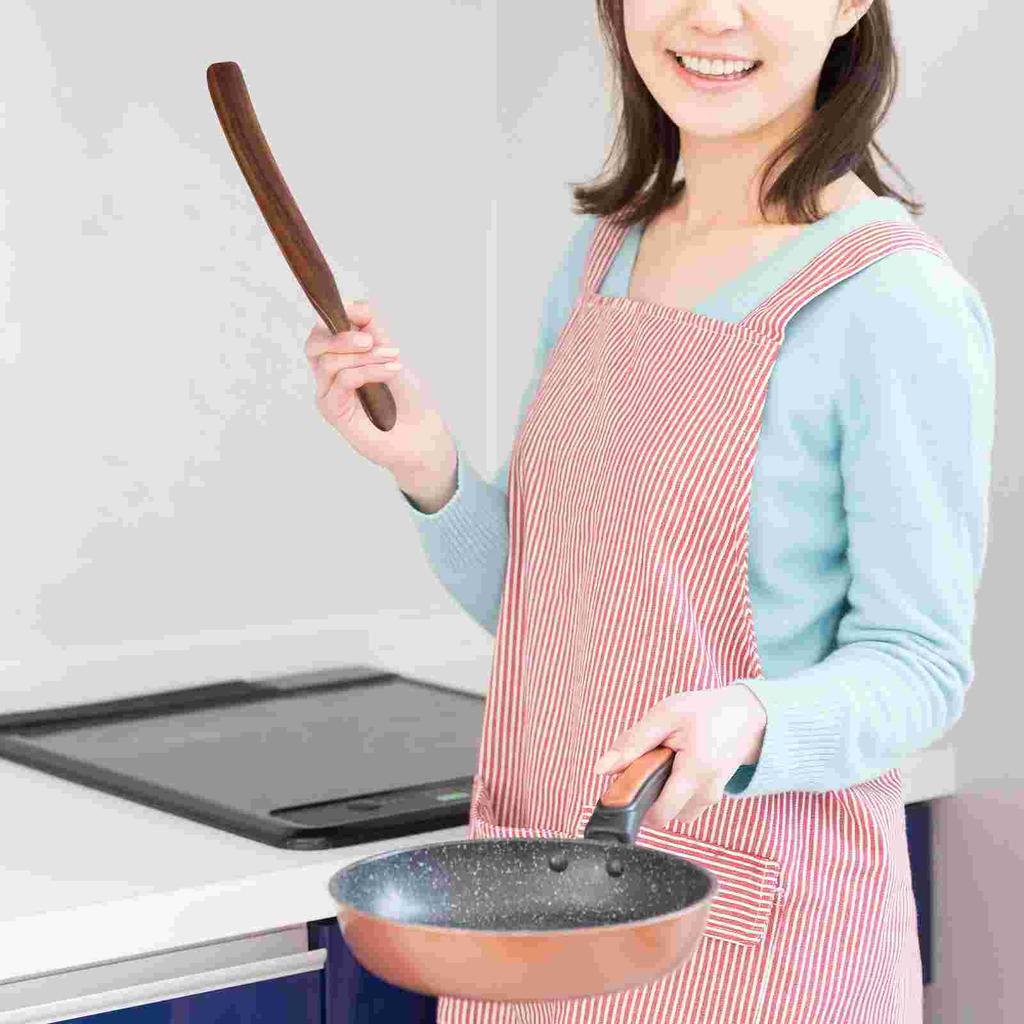 Handle European Style Long Wooden Serving Utensils Cooking Tool Blender Pastry