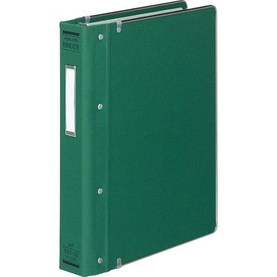 KOKUYO File Binder Cloth Pasted B5 Vertical with Metal Border 26 Holes Holds 200 Sheets Green Ha-120GZ