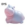 Miniature Hippopotamus Figurine Mini Cartoon Hippo Ornament DIY Microlandscape Fairy Garden Animal Resin Statue Decoration Ornament