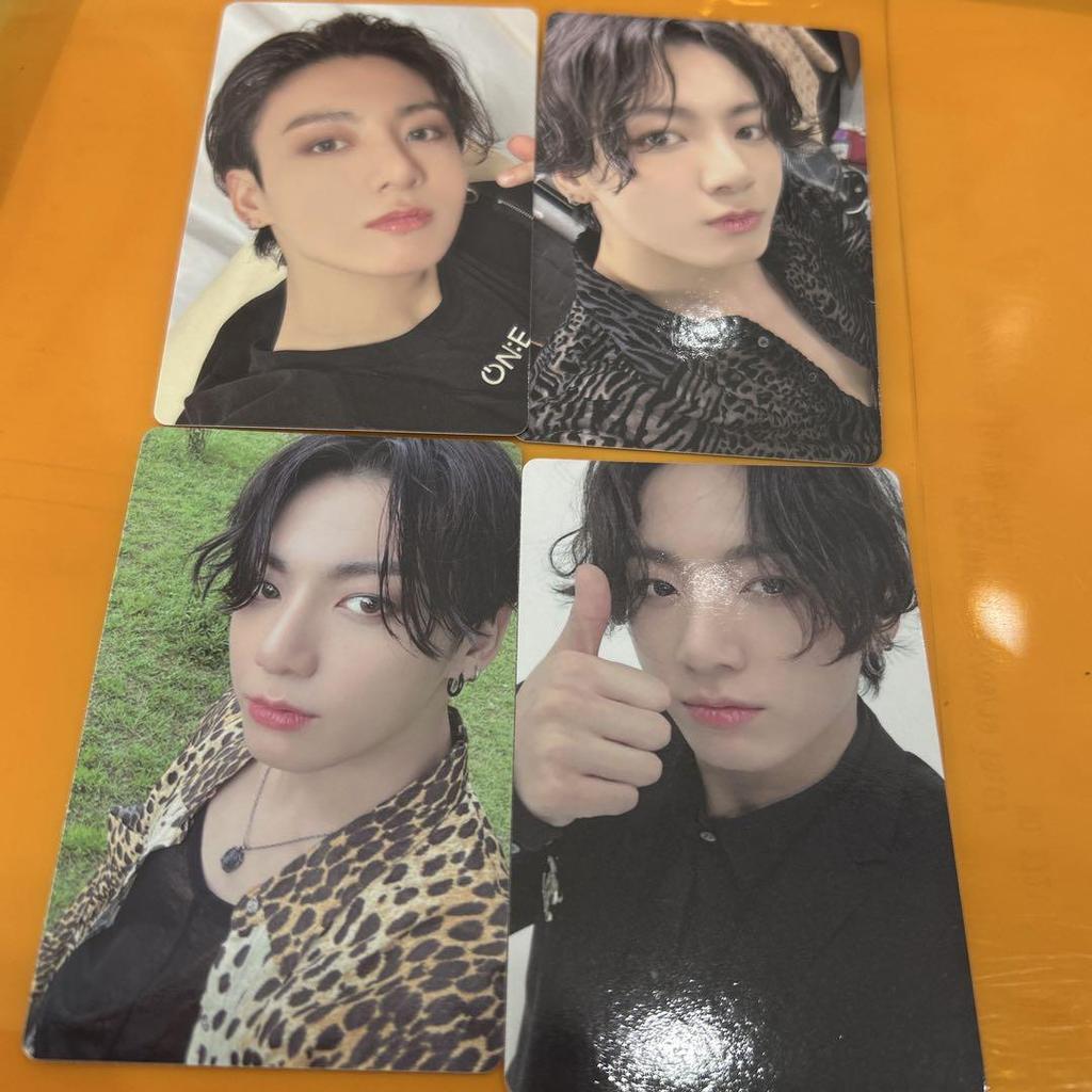 [USED] BTS Jungkook trading cards (4 cards) Memories 2020 FESTA