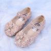 Mädchen Kristallschuhe Kinder Kleiderschuhe Kinder Ballerinas Schuhe für Hochzeitsfeier Strass Mode Prinzessin mit Schleife Glitzernd