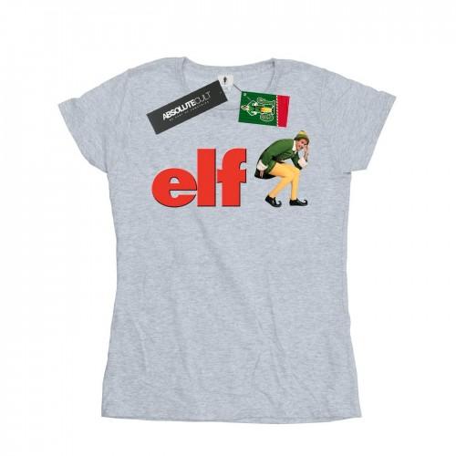 

Elf Womens/Ladies Crouching Logo Cotton T-Shirt XXL білий