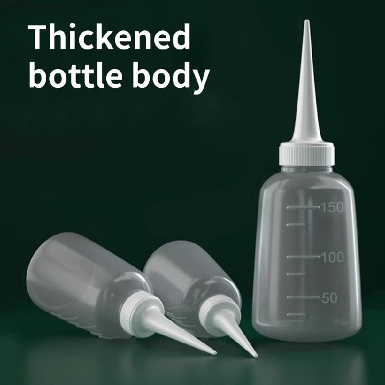 Pack of 4 Glues Dispenser Nozzle Bottle Squeeze Bottles for Glues Oil and Wash Use in Crafting and Laboratories