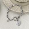 Fashion love heart bracelet jewelry personalized titanium steel bracelet for women