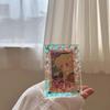 Crystal Ripple Acrylic Photo Frame Colorful Photocard Frame for 3 Inch Polaroid Kpop Card Standing Display Cute Girls Room Decor
