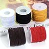50M/roll 1mm Round Elastics Cords Chinese Knot Rope Bracelet Braided String Thread For DIY Tassels Beading String Jewelry Making