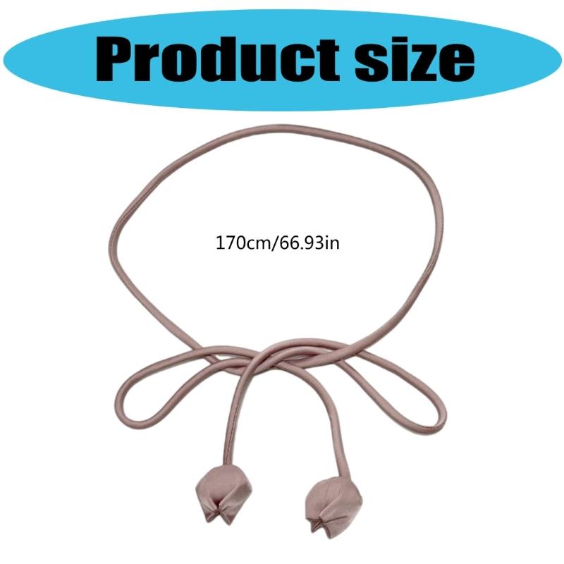 Flexible Floral Waist Tie Belt Breathable Fabric Waist Rope Creative Waist Accessory For Office Outings And Travel