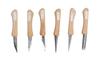 HOSCO Kiridashi Knife Set of 6 Set Kuri Each 1 Each Yoko Each 1 Each 1 Each (TL-I-6S) Includes Hira, (1 Right-handed, Left-handed), (1 Right-handed,