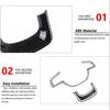 Carbon Fiber Interior Steering Wheel Cover Trim Frame For Dodge Ram 1500 2018+