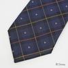 [Disney] Necktie (Three Circle Silhouette Check Pattern) Necktie D50036 Dark Blue x Yellow