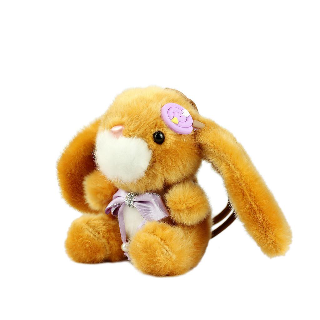 Plush Bunny Keychain With Pp Cotton Fill For Kids And Girls Gift