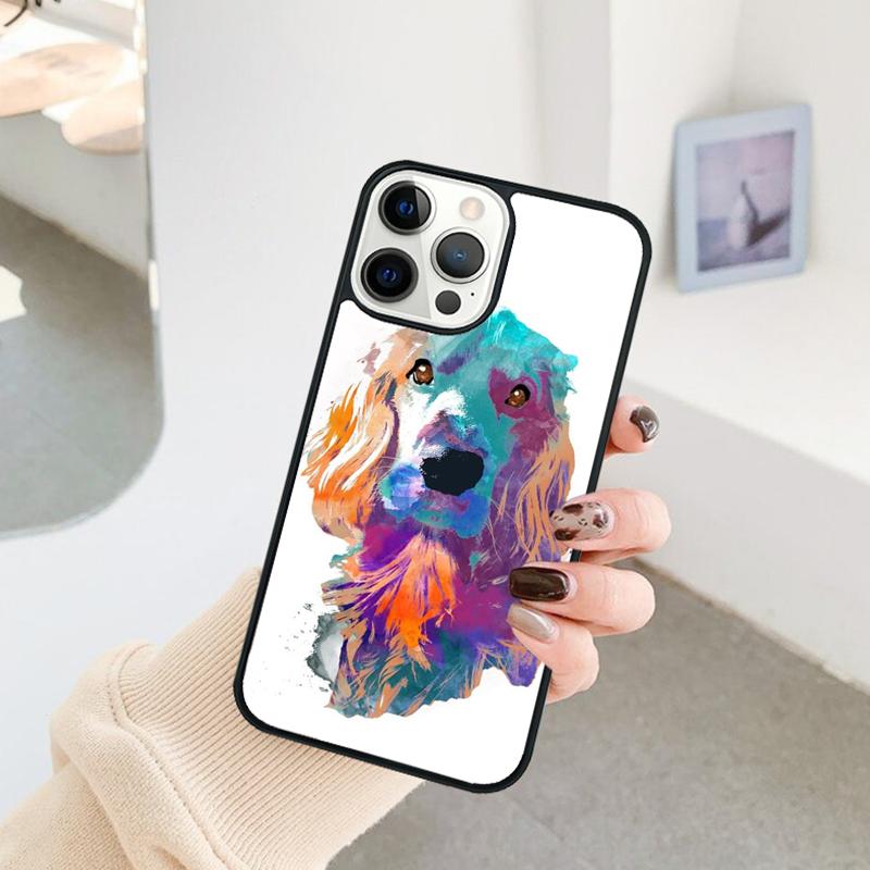 Funny Cocker Spaniel Dog Phone Case For iPhone 17 Air 16 15 14 11 12 13 Pro MAX Plus Coque Cover Shell