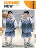Boys' Basketball Suit Fake Two-piece Set, Summer Thin Ice Silk Quick Drying Sports Two-piece Set, Handsome