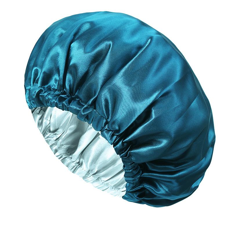 Ladies Fashion Stretch Hair Cap, Button Shower Cap