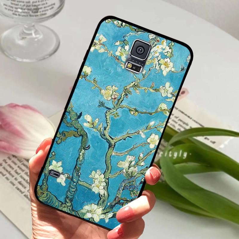 Für Samsung Galaxy S5 Hülle S 5 I9600 SM-G900F Niedliche Bemalte Silikon-Rückabdeckung Für Samsung S5 Hüllen G9006V Schutzhülle