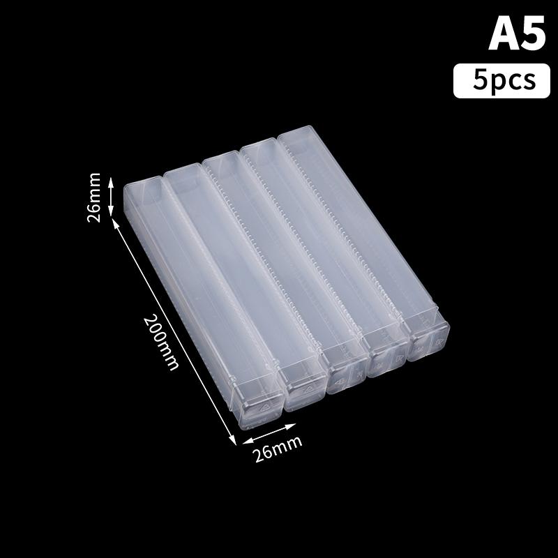 5Pcs Drill Bit Packaging Box Milling Cutter Box Square Packaging Box Storage Boxes Telescopic Box For Milling Cutters