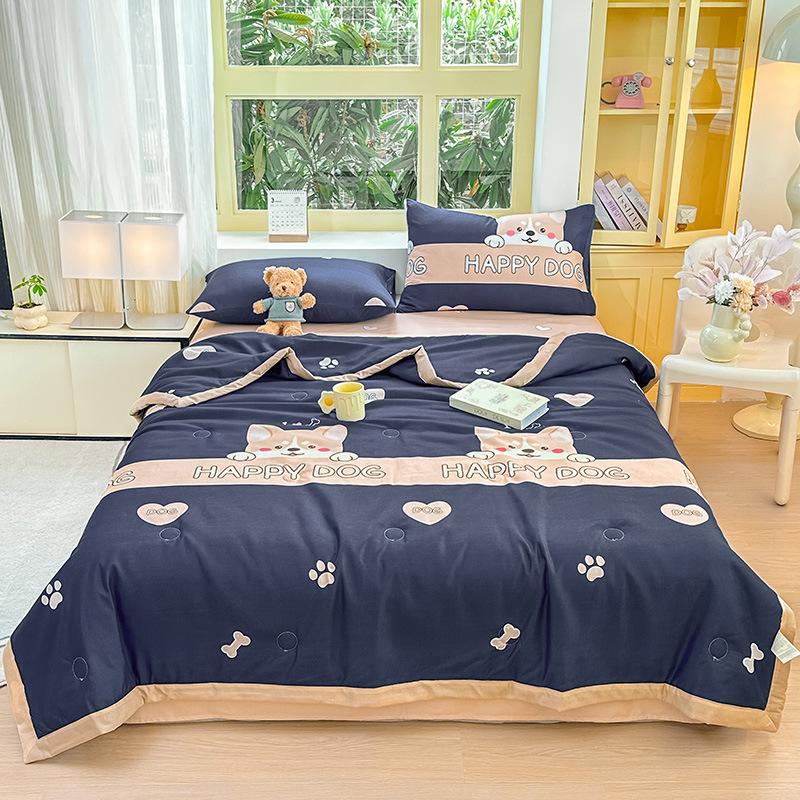2026 New Printed Quilt Skin-friendly Air-conditioning Quilt Single Double Summer Cool Quilt Spring and Autumn Beding Bed Cover Thin Quilt