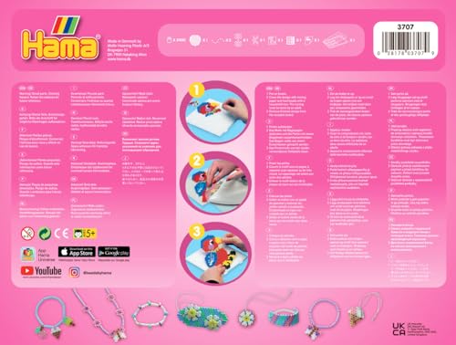 Hama Bornelund Malte Haaning Hama Beads Pastel Jewelry Kit for Ages 5 and Up (MH3707)