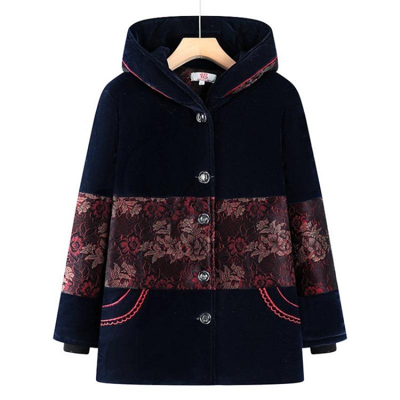 

Autumn and winter padded jacket women s jacket padded jacket piled thickened plus size padded jacket 1XL recommends 80-47.5 kg