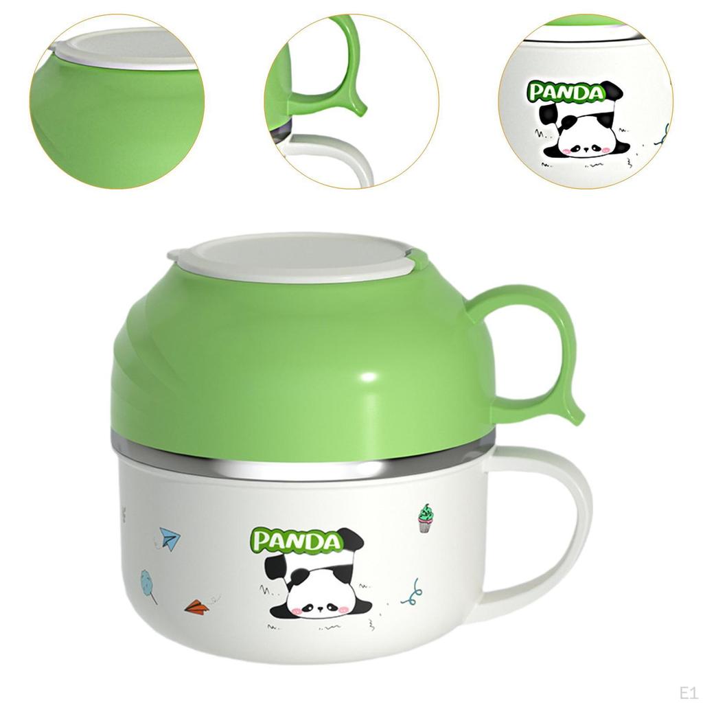 Lunch Box Made of Stainless Steel, Insulated Container for Noodles and Rice, Portable Bento All