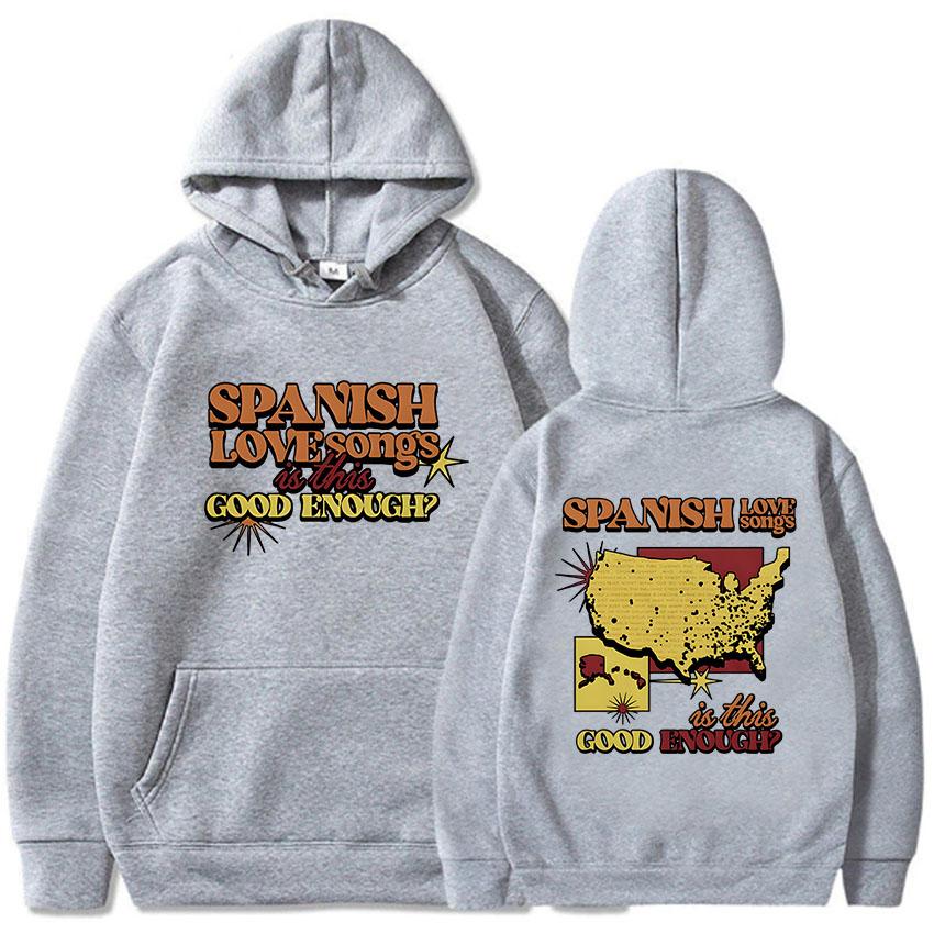 

Women Clothes Spanish Love Songs Is This Good Enough Hoodies Roupas Femininas Fleece Warm Female Hooded Sweatshirt Hip Hop Hoody 3XL