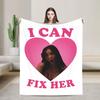Obsession Bloody Girl Black and White Blanket Warm Plush Throw Blanket For Boy Girl Living Room Flannel Bedspread Bed Cover