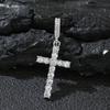 Hot Selling Cross Pendant with Rhinestone Cuban and Single Row Tennis Chains