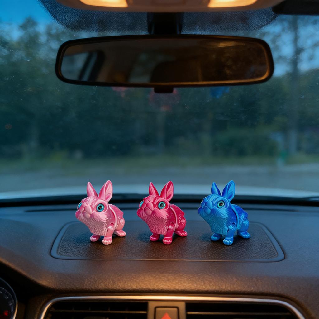 3D Printed Ornaments, 3D Printed Animal Stress-relieving Toys, Easter Gifts, Desktop Decorations