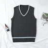 DY20Cosplay Costume Magic School Hufflepuff Ravenclaw Slytherin Wizard V Neck Sweater Uniform Stripe Cotton Sleeveless Knitted V
