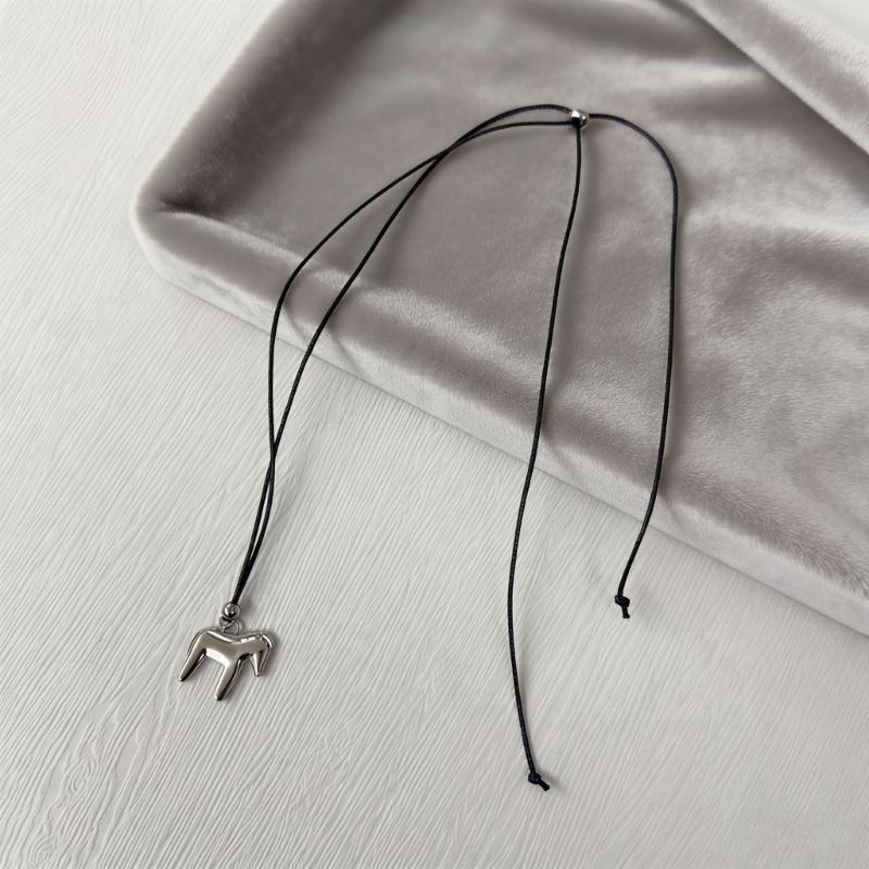 Elegant Silver Horse Pendant Necklace For Women Stylish Charm Jewellery Perfect Gift Long Sweater Chain