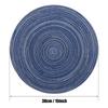 Set of 6 36cm/38cm Ramie Round Table Mat Braided Placemats Washable Non-Slip Kitchen Dining Tableware Bowl Pads Cup Coasters
