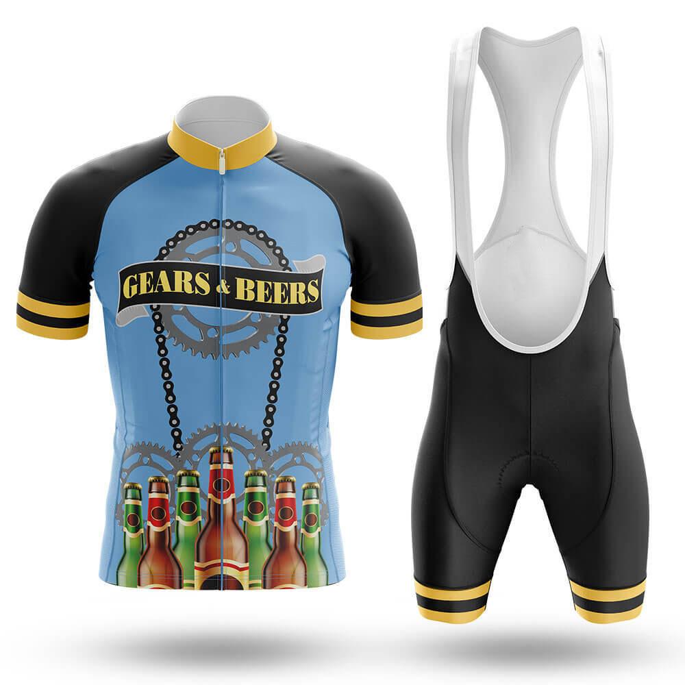 2025 Neue Bier Team Radsportbekleidung Herren Sommer Kurzarm Radtrikot Set Atmungsaktiv Mountainbike Rennrad Fahrradbekleidung