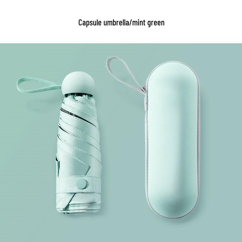Ultralight Five-Fold UV Protection Compact Umbrella for Sun & Rain