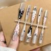 Black Pink Ballet Cool French Bow Nail Tips – New Super Sparkling, Skin-Whitening, Long-Style Nail Art