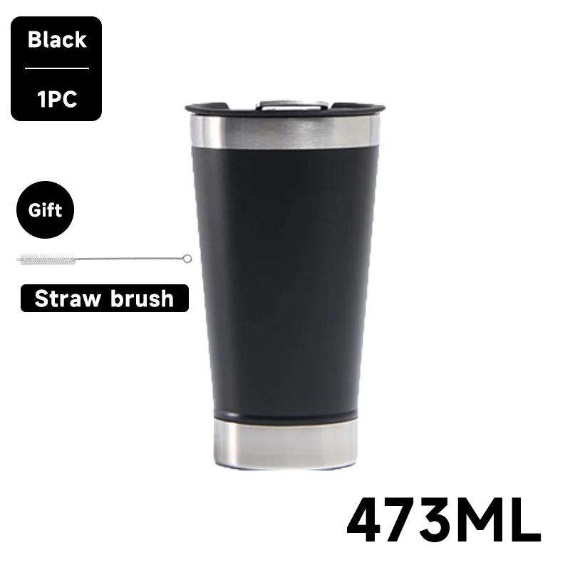 Thermo Cafe Coffee Mug Car Thermos Mug 380ML Travel Thermo Cup for Tea Water Coffee Double Stainless Steel