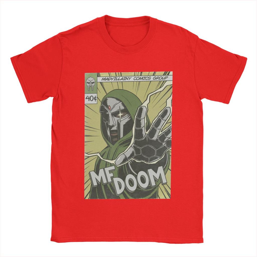 Comics Madvillain Sänger Mf Dooms Madlib T-Shirts Herren 100% Baumwoll-T-Shirt Rundhals Kurzarm Kleidung Party