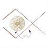 2025+ Copper Way Rod Set and Pendulum Plate Set with Mat and Quartz Crystal Witch Wand for Divination