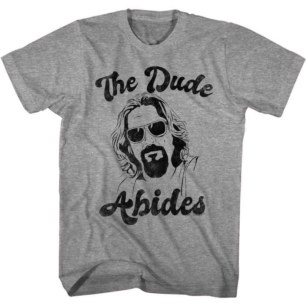 Big Lebowski The Dude Abides Men T Shirt XL