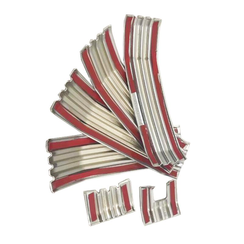 ABS Chrome 6pcs Front Grille Grill Shinny Decoration Trims For Toyota Land Cruiser Prado 2018  FJ150 Accessories