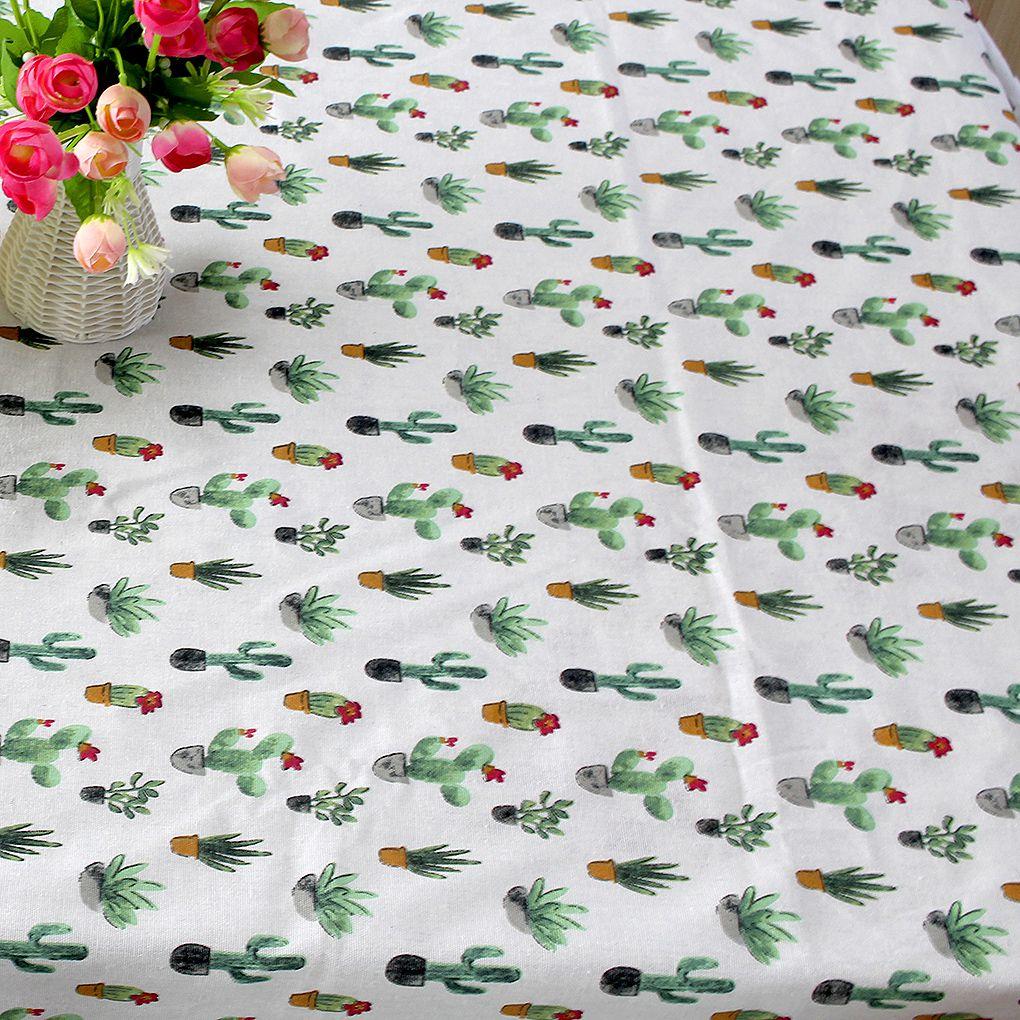 Cactus Pattern Tablecloth Rectangle Table Cloth