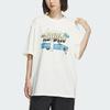 Adidas Originals Anime Print Loose Fit Crew Neck Short Sleeve T-Shirt Women Tops Han-Jade-White IW6296