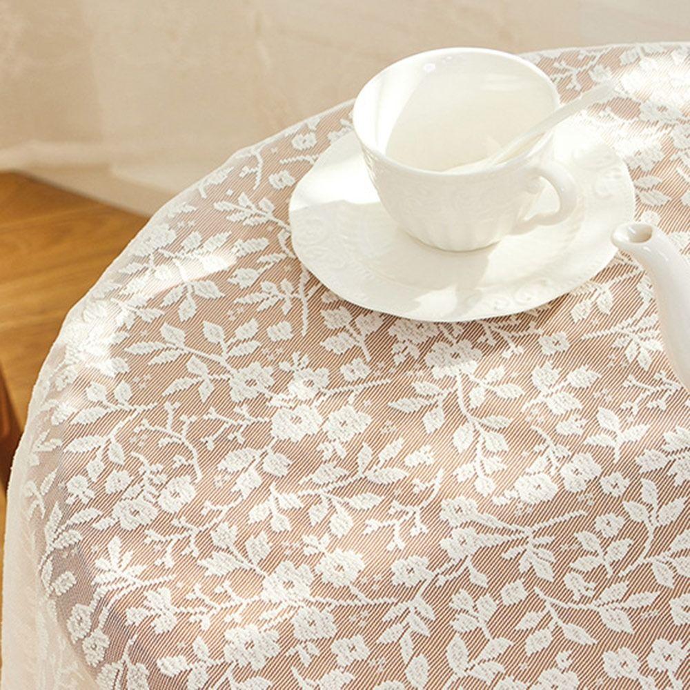 Retro Square Lace Tablecloth Rustic Openwork Home Dust-proof Cover Flower Embroidered Decorative Table Cloth Wedding Reception