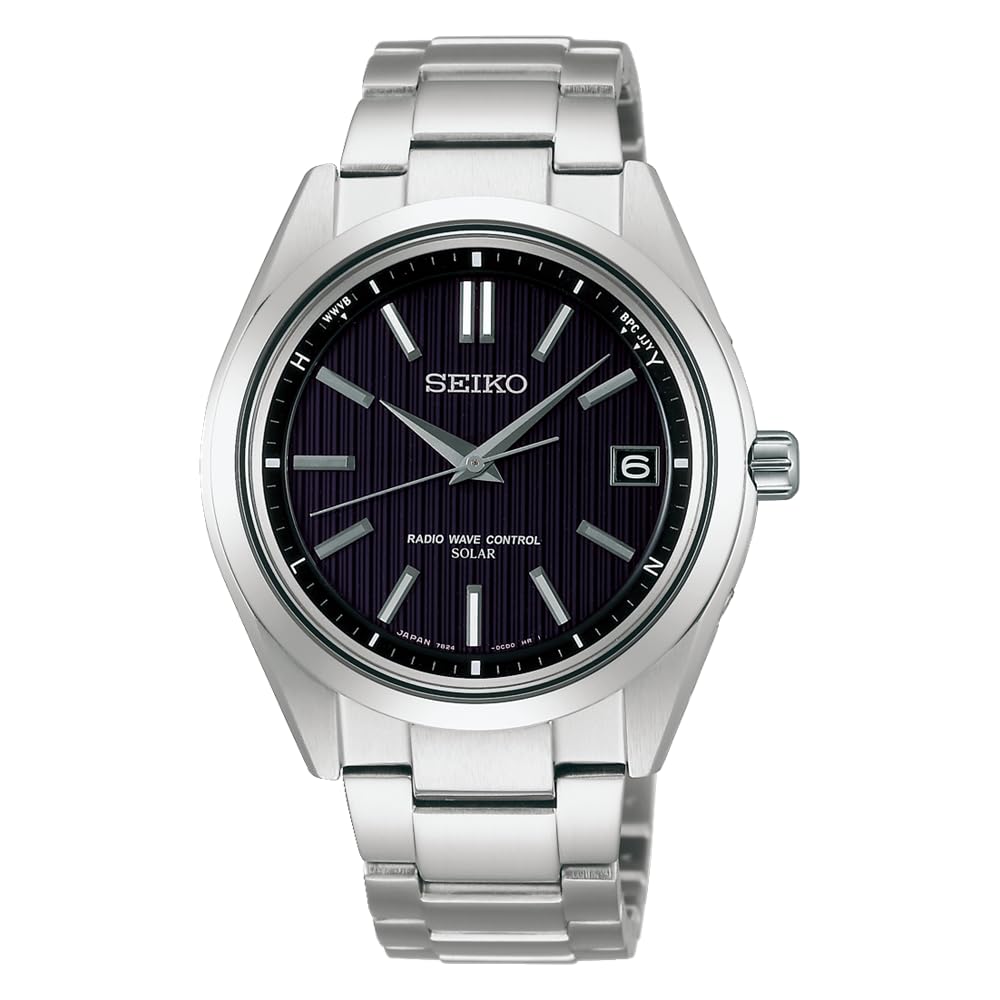 Seiko Watch SAGZ083 Brightz Solar Watch with Sapphire Silver Men's Radio-Controlled Crystal,