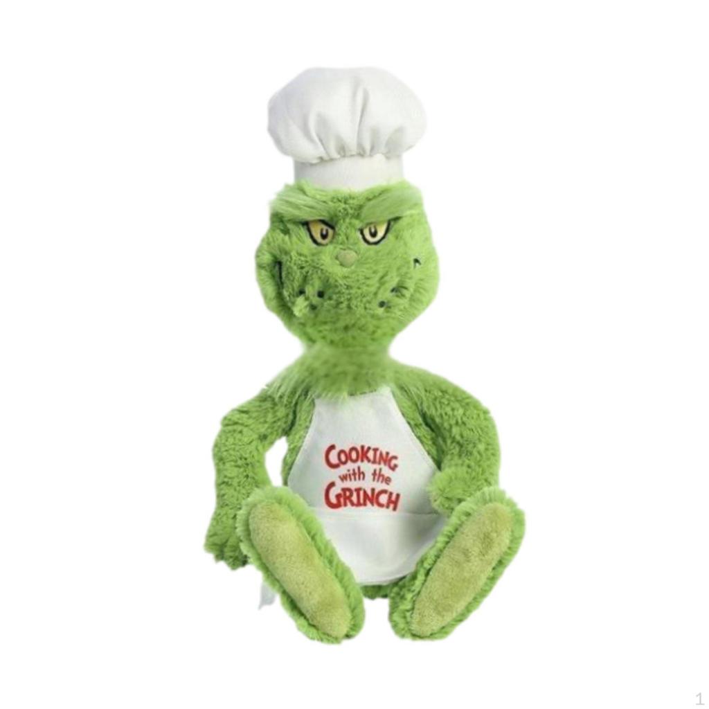 Stuffed Grinch Plush Toy Gift for Boys Girls Party Favor Christmas