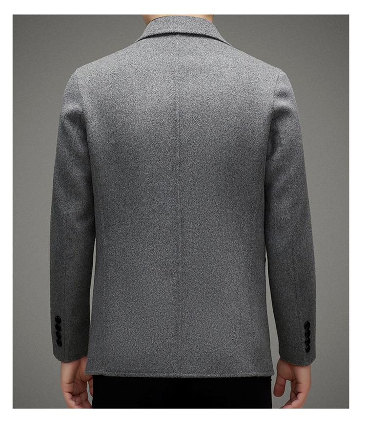 Men's Business Casual Double-Faced Wool Suit and Trendy Coat - 2025 Autumn/Winter Collection